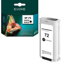 Evoke Tinte für HP 72PBK, Schwarz (Photo Black), 130 ml | C9370A