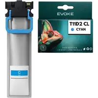 Evoke -Patronen, kompatibel mit dem Epson-Drucker T11D2 C13T11D240, Cyan, 75 ml, kompatibel mit WF-C5390DW und WF-C5890DWF