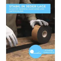 Markenlos Selbstklebende Gummistreifen 40mm breit, 3mm dick, 1-10m lang aus Vollgummi