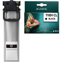 Evoke -Patronen, kompatibel mit dem Epson-Drucker T11D1 C13T11D140, schwarz, 105 ml, kompatibel mit WF-C5390DW und WF-C5890DWF