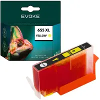 Evoke -Patronen, kompatibel mit dem HP-Drucker 655 CZ112AE Gelb 15 ml, kompatibel mit DeskJet Ink Advantage 3525, 4615, 4625, 6525