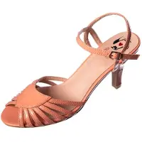 Banned Retro Knöchelriemchen Sandalen - Amelia Peach 38