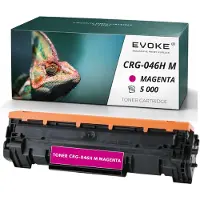 Evoke Toner-Kompatibilkartusche für den Canon-Drucker CRG-046HM 1252C002 CRG046H, Magenta, 5.000 Seiten, kompatibel mit MF732CDW, MF734CDW, MF735 und MF731CDW