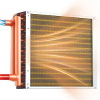StarTech.com Lamellenwärmetauscher Wasser-Luft - Heizregister 356 x 356 mm - Leistung 19 kW - Kupferanschlüsse - Aluminiumlamellen - Arbeitsdruck 2,5 MPa - Für Heizung & Kühlung