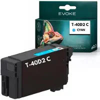 Evoke -Kompatibilpatrone für den Epson-Drucker T40D2 C13T40D240, Cyan, 60 ml, kompatibel mit SureColor SC-T2100, T3100, T3100M, T3100N und T5100
