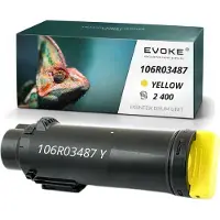 Evoke Kompatible Tonerkartusche für den Drucker Xerox 6510 Y / X6510Y 106R03487, Gelb, 2400 Seiten, kompatibel mit 6510, 6510V_N, 6510V_DN, 6515V_DNI