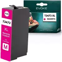 Evoke -Kompatibilpatrone für den Epson-Drucker T3473 T347XLM, Magenta, 12 ml, kompatibel mit WorkForce Pro WF3720DWF und 3725DWF
