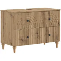 vidaXL Waschbeckenschrank ALKMAAR Artisan-Eiche 82 x 41 x 59 cm