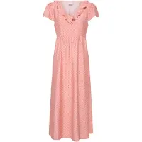 Ichi Midikleid "Damen Freizeitkleid IHKELLINA", Damen, Gr. 42, N-Gr, rosa (kellina shell pink), Kleider Midikleid