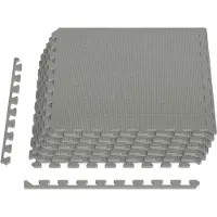 Syfax Pool Bodenschutzmatte 6 stk. Grau 2,16 m² EVA-Schaum