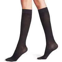 Falke Energize 50 DEN Damen Kniestrümpfe, 37-38, Schwarz, Uni