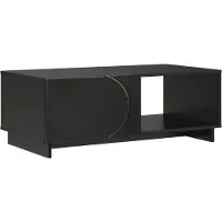 vidaXL Couchtisch Schwarz 95 x 50,5 x 35 cm Holzwerkstoff
