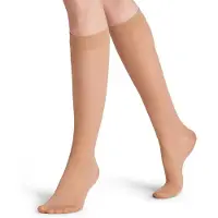 Falke Energize 30 DEN Damen Kniestrümpfe, 39-40, Beige, Uni