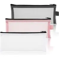 OEM Nylon-Mesh-Pennenzak, groß, grau-weiß-rosa, moderne Stil