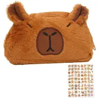 OEM Capybara Etui mit Sticker, schattige Pencilcase für Kinder und Erwachsene
