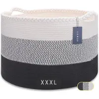 OEM Grote opbergmand voor dekens, katoenen touwmand 55 x 35 cm, multifunctionele Waschbeutel in neutrale Farben