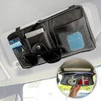 OEM Auto-Schattenabdeckung Organizer - Organizer für den Innenraum mit Fach für Dokumente und Brillen - Schwarz