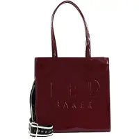 Ted Baker Schultertasche Iconica Webbing Small Icon Bag Oxblood dunkelrot