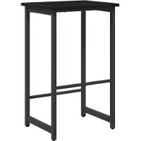 Syfax Barhocker Schwarz Eichen-Optik 40 x 32 x 64 cm Holzwerkstoff