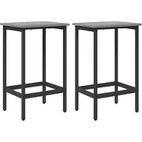 Syfax Barhocker 2 Stk. Sonoma-Grau 40 x 32 x 64 cm Holzwerkstoff
