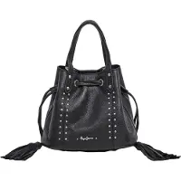 Pepe Jeans für Damen. PL0300123 Tasche Melia Gem schwarz (OSFA), Lässig, Leder