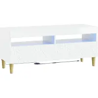 Syfax LED-TV-Schrank Hochglanz Weiß Holzwerkstoff