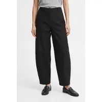 Vero Moda Anzughose "VMSOFIA MW BARREL PANT NOOS", Damen, Gr. S, Länge 30, schwarz, Web, Obermaterial: 62% Polyester, 31% Baumwolle, 7% Elasthan, unifarben, weit lang, Hosen Anzughose, Materialmix