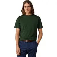 Hackett London für Herren. HM5000147 T-Shirt H, Größe S, grünes Logo (XXL), Lässig, Baumwolle, Kurzarm