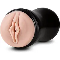 M for men Soft and Wet Pussy flesh Masturbator Green 17,8 cm