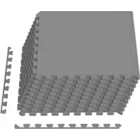 Syfax Pool Bodenschutzmatte 40 stk. Grau 14,4 m² EVA-Schaum
