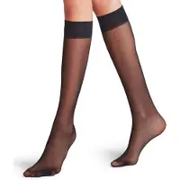 Falke Matt Deluxe 20 DEN Damen Kniestrümpfe, 35-38, Schwarz, Uni