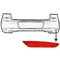 VAN WEZEL Rückstrahler 5863940 Rechts Stoßfänger für VW GOLF VI (5K1)
