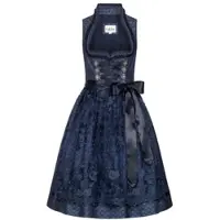 Nübler Dirndl NÜBLER "Midi Dirndl Caro", Damen, Gr. 50, EURO, blau, Obermaterial: 50% Polyester PES. 50% Viskose CV., Kleider Dirndl