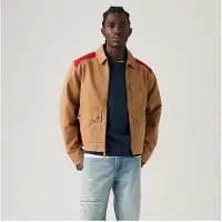 Levi's für Herren. 007RZ-0000 Braune Newell Utility Jacke (L), Lässig, Baumwolle