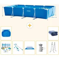Intex Rechteckiger Frame Pool - 450x220x84 cm - 8-teilig S20080