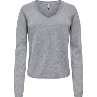 ONLY "ONLLOYAL LIFE LS V-NECK PULLO KNT NOOS" Materialmix