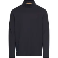 Camel active Langarmshirt , Herren, Gr. 4XL, schwarz (schwarz navy), Web, Obermaterial: 100% Baumwolle, unifarben, normal hüftbedeckend, Rundhals, abgesteppte Kante, Shirts Langarmshirt, mit Rollkragen