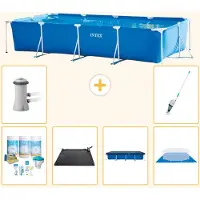Intex Rechteckiger Frame Pool - 450x220x84 cm - 7-teilig S21130