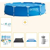 Intex Frame Pool Rund - 366x76 cm - 6-teilig S21003