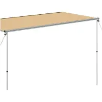 vidaXL Wohnwagen-Markise 4x2x2,15 m Beige