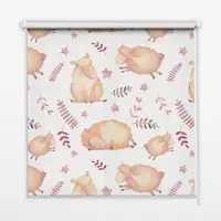 Tulup INNENROLLO - Fensterrollo - Rollo - 130x140 cm - Schafe zwischen den Sternen
