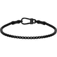 BOSS Armband "LIAM", schwarz, Armbänder, 19cm, Edelstahl, Armband