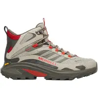 Merrell Wanderschuh "MOAB SPEED 2 MID GORE-TEX", Herren, Gr. 44,5, beige (diorite, ember), Synthetik, Schuhe Wanderschuh, wasserdicht dank Gore-Tex Membrane