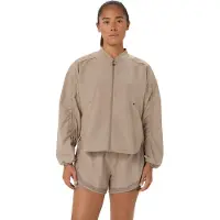 Asics - Women's Nagino Run Adjustable Jacket - Laufjacke Gr M braun