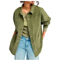 Roxy - Women's Kick Back Washed Cord - Hemd Gr XL oliv