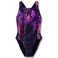 Speedo - Women's Female Placement Printed Powerback - Badeanzug Gr 40 blau