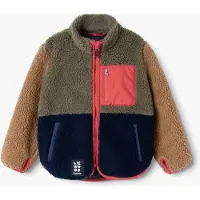 Liewood Nolan Fleecejacke, Army Brown Multi Mix, 110