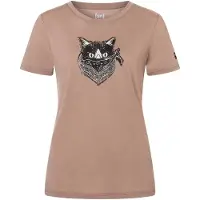 Super.natural - Women's Bandito Cat Tee - Merinoshirt Gr S braun