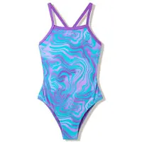 Speedo - Kid's Print Thinstrap Swimsuit - Badeanzug Gr 176 blau