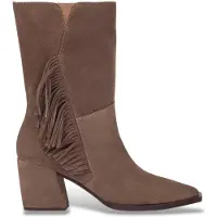 Wonders für Damen. M-6404 Charme Lederstiefel taupe (38), 3 bis 5 cm, Keine, Lässig